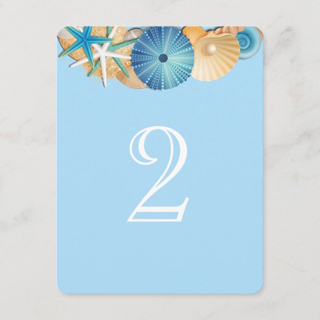 Tischnummer Card-2 (Vorderseite)