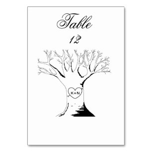 Tischnummer Cards "Sweetheart Tree"
