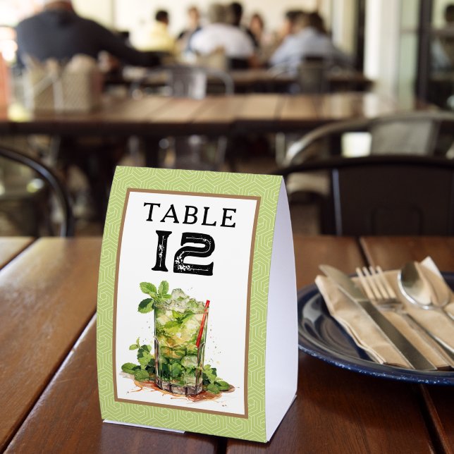 Tischnummer Derby Mint Julep Tischaufsteller (In Situ (Restaurant))