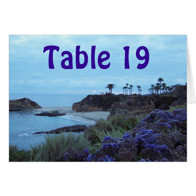 Tischnummer Empfang Sitzplätze (Vorderseite (Horizontal))