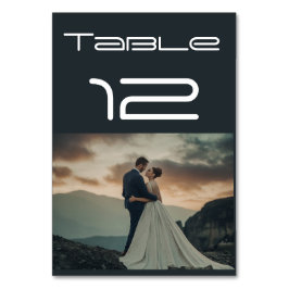 Tischnummer-Karten für Hochzeiten von Foto Tischnummer