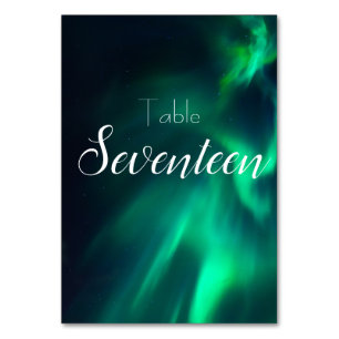 Tischnummer Northern Lights