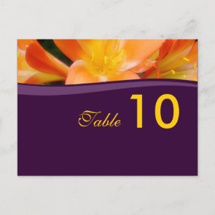 Tischnummer Postkarte