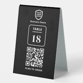 Tischnummer QR Code Scan to Order Restaurant Table Tischaufsteller