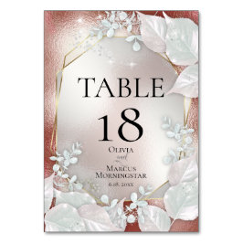 Tischnummer | Terracotta Pearl Shimmer