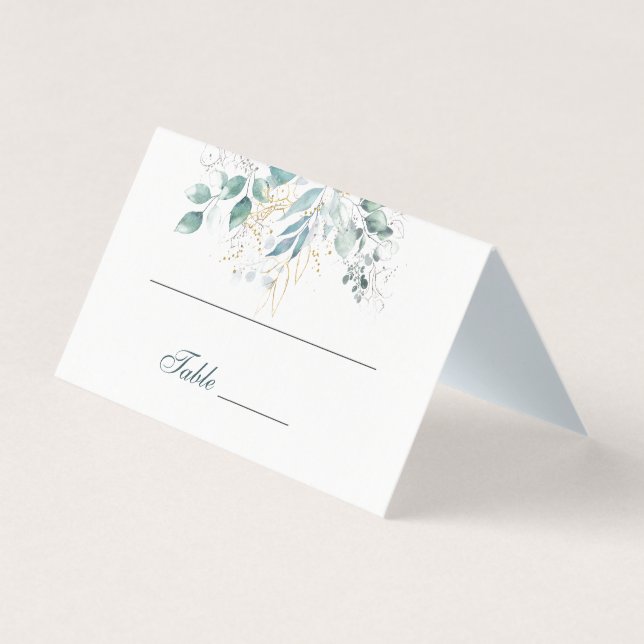 Tischnummer und Name Platzkarten (Vorderseite)