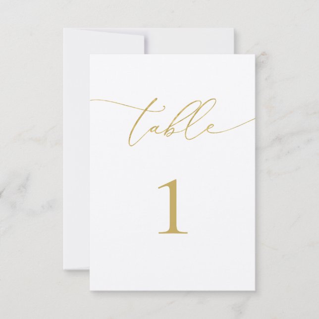Tischnummern aus Gold und Elfenbein (Vorderseite)