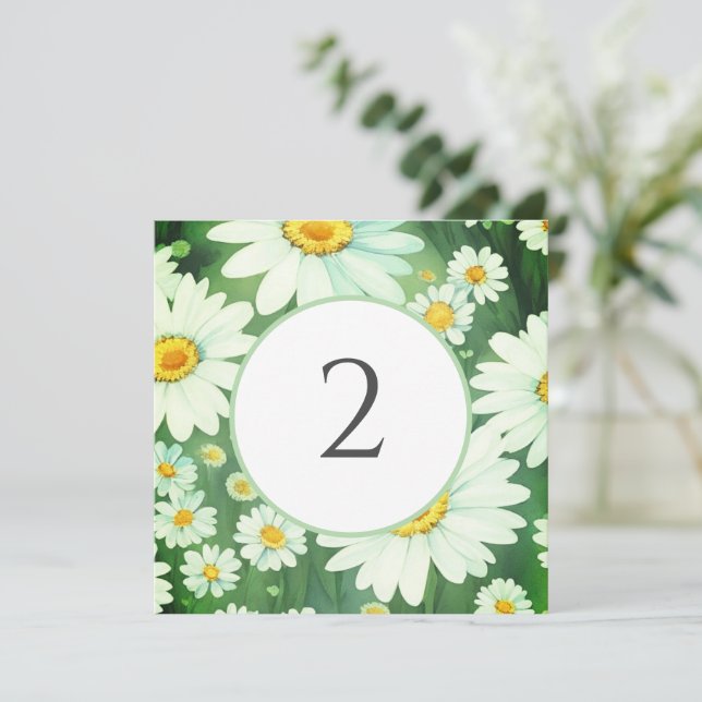 Tischnummern Blumengrenze (Stehend Vorderseite)