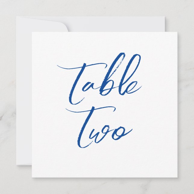 Tischnummern Blumenrahmen schlicht (Vorderseite)