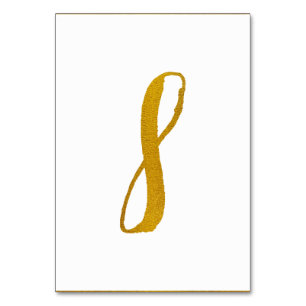 Tischnummern - Casual Brush-Schrift-Typografie - 8