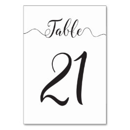 Tischnummern für Hochzeiten