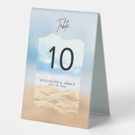 Tischnummern für Hochzeiten am Strand Tischaufsteller