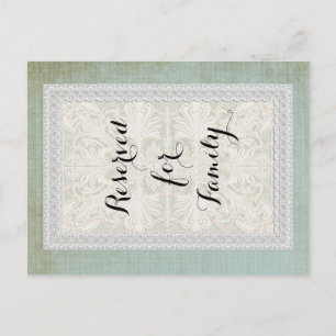 Tischnummern Rustikale Spitzen mit alter Vintager 