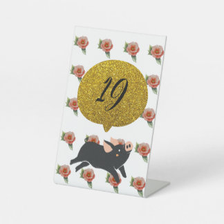 Tischnummern Sockelschild