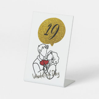 Tischnummern Sockelschild