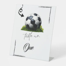 Tischschild für Fußballfans