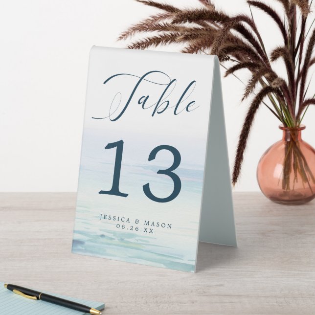 Tischschild für Hochzeiten von Tischnummern Tischaufsteller (In Situ (Tisch))
