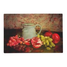 Tischset mit Obst