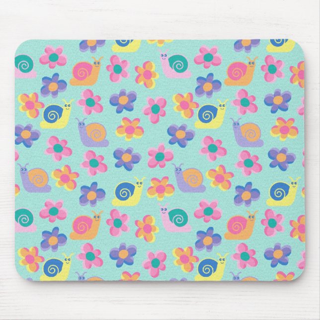 Tischset Mousepad Kindermädchen Kleine Blume Schne (Vorne)