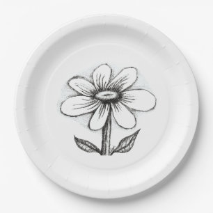 Tischsets mit Gänseblümchen für sie Pappteller