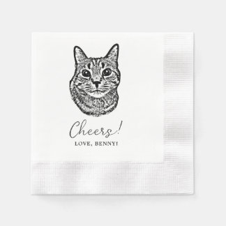 Tischsets mit Handzeichnung von Haustieren für die Serviette