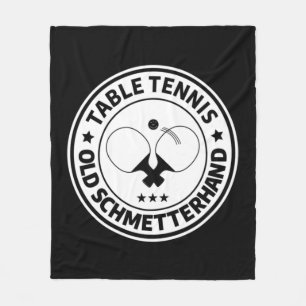 Tischtennis, alter Schmetterling, Design für Tisch Fleecedecke