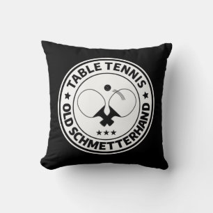 Tischtennis, alter Schmetterling, Design für Tisch Kissen
