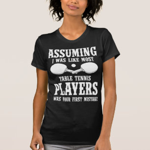 Tischtennis Apparel Grosser Spaß Tennisspieler Des T-Shirt