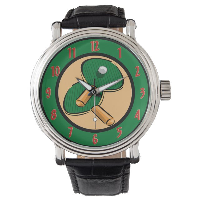 Tischtennis-Armbanduhr Armbanduhr (Vorderseite)