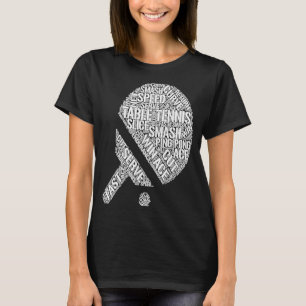 Tischtennis Ball Pingpong Kleidung Männer Tische T-Shirt
