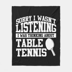Tischtennis Bekleidung Top Fun Tennis Spieler Desi Fleecedecke