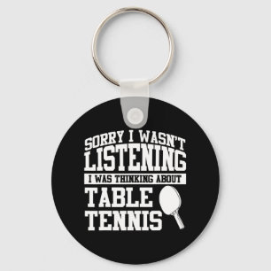 Tischtennis Bekleidung Top Fun Tennis Spieler Desi Schlüsselanhänger
