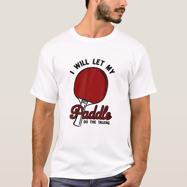 Tischtennis-Design für Pingpong-Spieler - Mein Pad T-Shirt (Vorderseite)