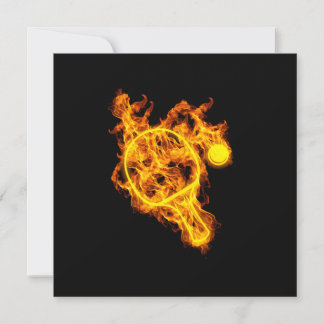 Tischtennis-Feuerball Ping Pong Paddle Einladung