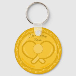 Tischtennis Golden Award Medaille Schlüsselanhänger