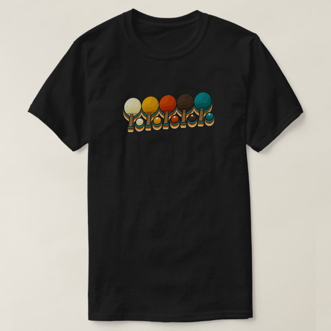 Tischtennis Heartbeat Pingpong Spieler Herzschlag T-Shirt (Design vorne)