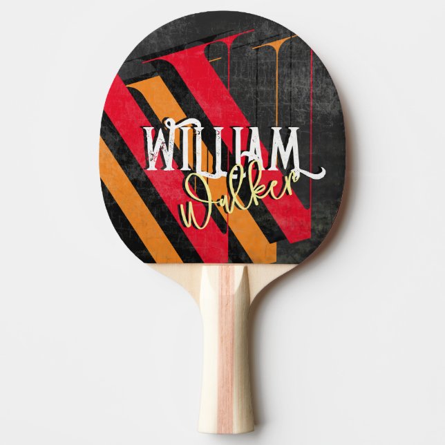 Tischtennis Individuelle Name Schläger (Vorderseite)