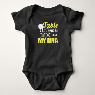 Tischtennis ist in meiner DNS - Pingpong Baby Strampler
