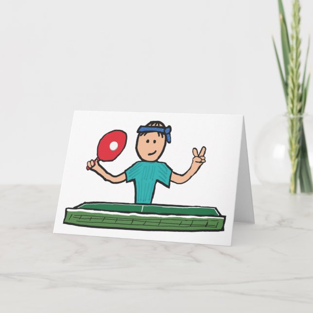 Tischtennis Karte (Vorderseite)