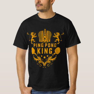 Tischtennis King Ping Pong Geschenk und Tischtenni T-Shirt