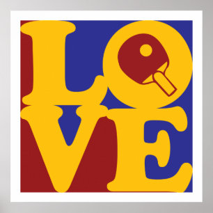 Tischtennis-Liebe Poster