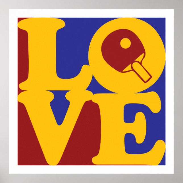 Tischtennis-Liebe Poster (Vorne)