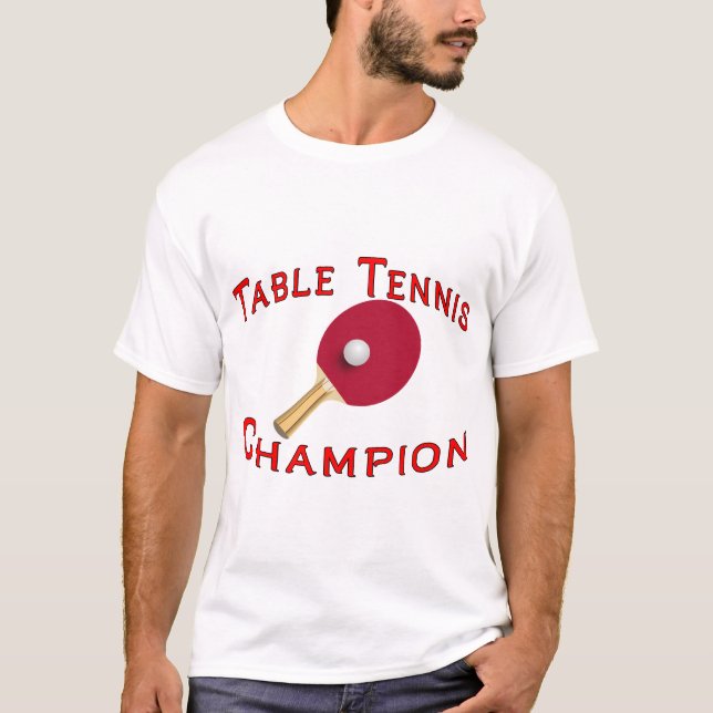 Tischtennis-Meister T-Shirt (Vorderseite)