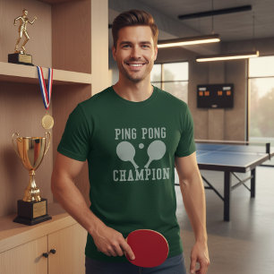 Tischtennis-Meister-T-Shirt für Männer T-Shirt