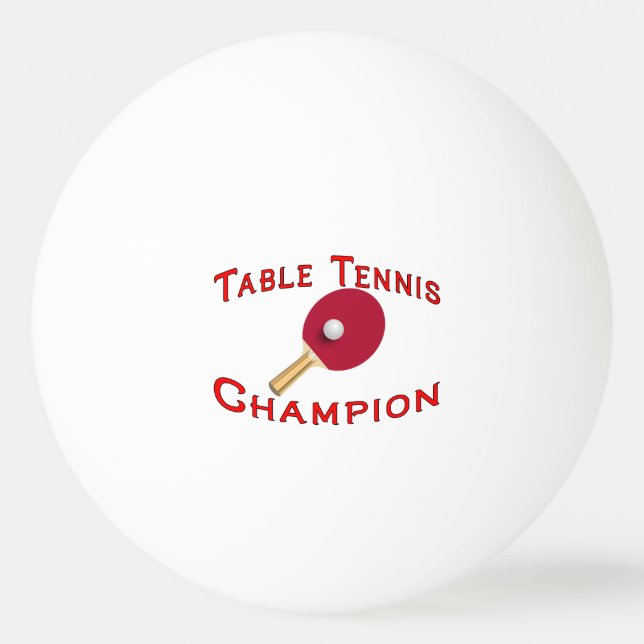 Tischtennis-Meister Tischtennisball (Vorderseite)