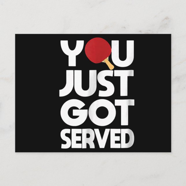 Tischtennis Men Butterfly Pong Einladungspostkarte (Vorderseite)