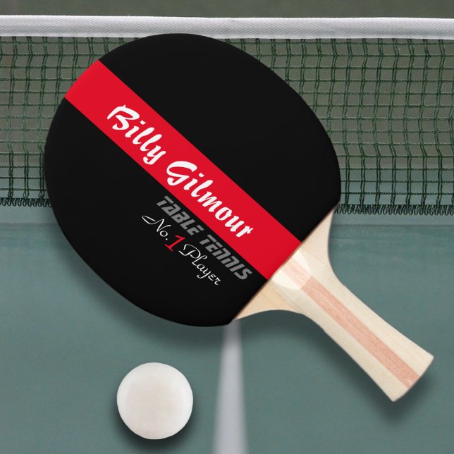Tischtennis mit rotem Namen, cool Tischtennis Schläger (Von Creator hochgeladen)