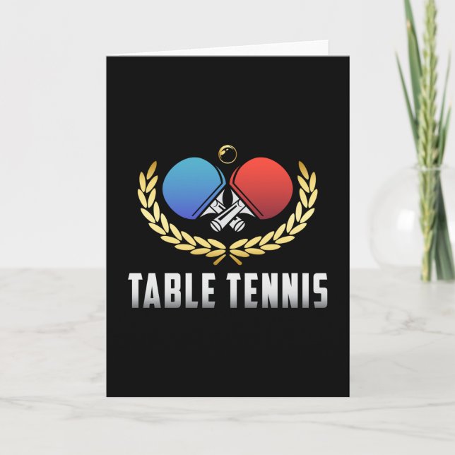 Tischtennis Paddle Ping Pong Player Funny Gift Karte (Vorderseite)