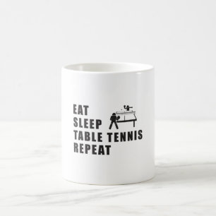 Tischtennis Paddle Ping Pong Wiederholung Geschenk Kaffeetasse
