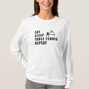 Tischtennis Paddle Ping Pong Wiederholung Geschenk T-Shirt